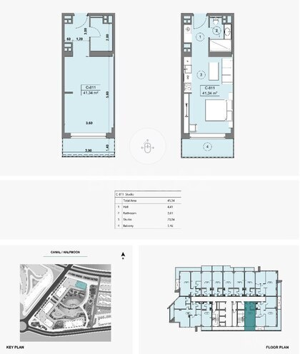 Satılır 1 otaqlı yeni tikili 42.3 m², Sea Breeze q., photo 7 from 11