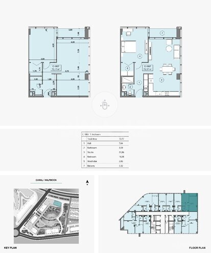 Satılır 2 otaqlı yeni tikili 73.2 m², Sea Breeze q., photo 10 from 11