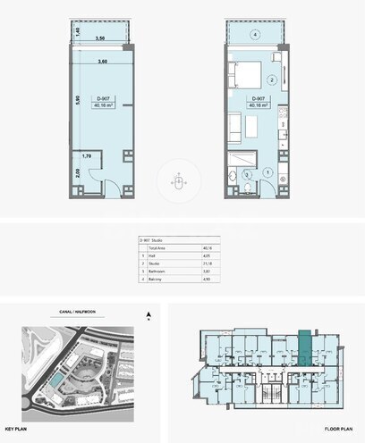 Satılır 1 otaqlı yeni tikili 35.2 m², Sea Breeze q., photo 9 from 11