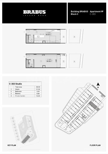 Продаётся 1-комн. новостройка 59.1 м², пос. Нардаран, photo 14 from 15