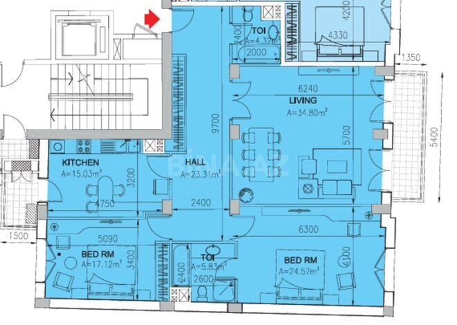 Продается 3-комн. новостройка 144 м², пос. Аг шехер, photo 6 from 7