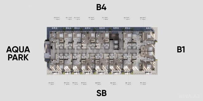 Satılır 1 otaqlı yeni tikili 51.4 m², Sea Breeze q., photo 5 from 8