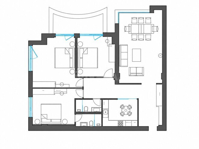 Satılır 3 otaqlı yeni tikili 136 m², Şah İsmayıl Xətai m., photo 7 from 8