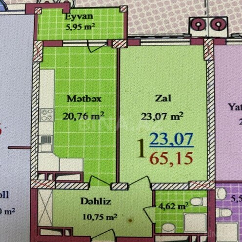 Satılır 1 otaqlı yeni tikili 66 m², Neftçilər m., photo 5 from 9