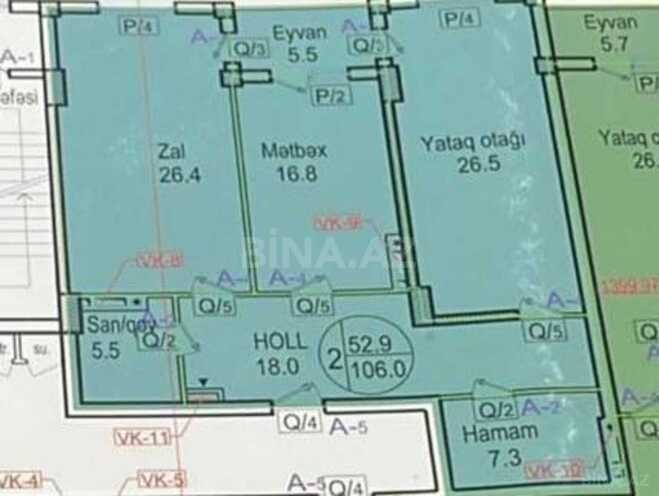 Satılır 3 otaqlı yeni tikili 108 m², 28 May m., photo 3 from 8
