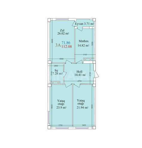 Satılır 3 otaqlı yeni tikili 112 m², Binəqədi q., photo 6 from 8
