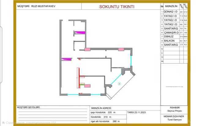Satılır 3 otaqlı yeni tikili 120 m², Nəriman Nərimanov m., photo 26 from 27