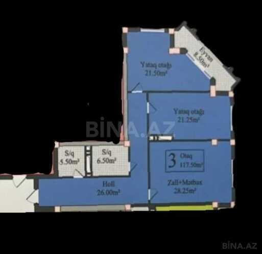 Satılır 3 otaqlı yeni tikili 120 m², Nəriman Nərimanov m., photo 25 from 27