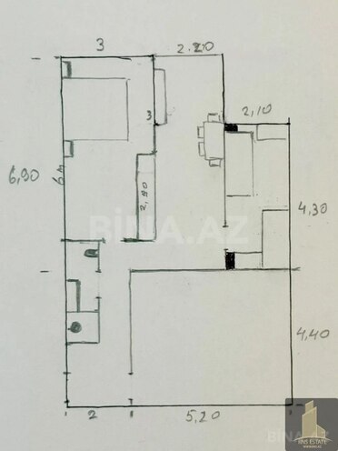 Satılır 2 otaqlı yeni tikili 93 m², Günəşli q., photo 12 from 13
