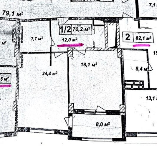 Продается 2-комн. новостройка 71 м², м. Кара Караев, photo 4 from 7