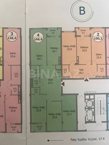 Satılır 4 otaqlı yeni tikili 167 m², Nəriman Nərimanov m., photo 6 from 10