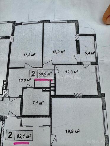 Satılır 2 otaqlı yeni tikili 69 m², Qara Qarayev m., photo 3 from 15