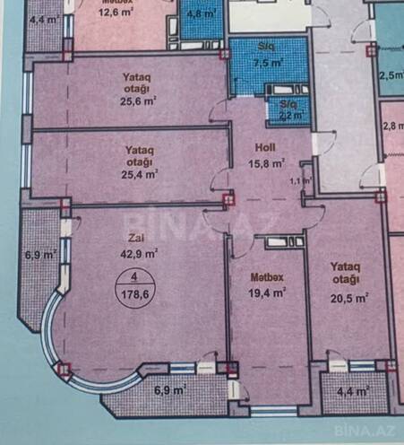 Satılır 4 otaqlı yeni tikili 179 m², Həzi Aslanov m., photo 3 from 23