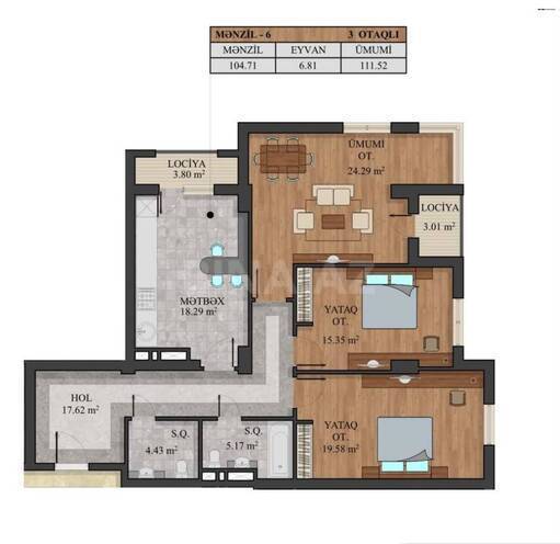 Satılır 3 otaqlı yeni tikili 111.5 m², Xətai r., photo 4 from 7