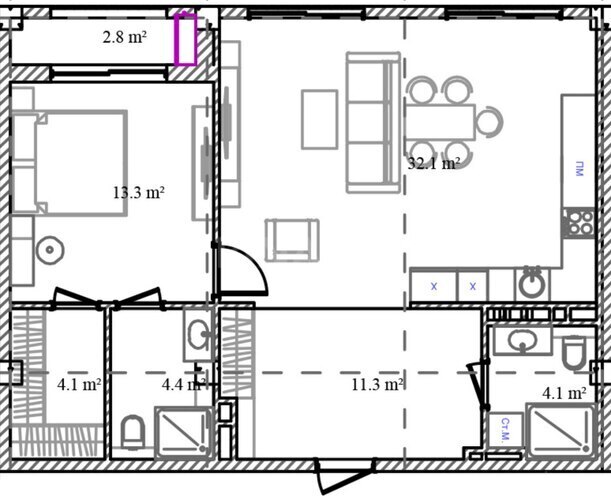 Продаётся 2-комн. новостройка 83.6 м², пос. Нардаран, photo 18 from 19