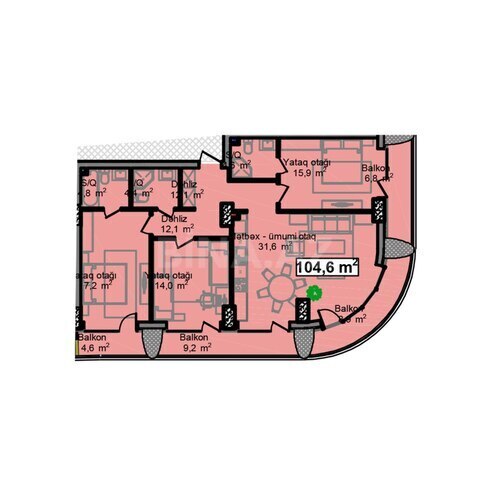 Satılır 4 otaqlı yeni tikili 134.1 m², Nardaran q., photo 8 from 9