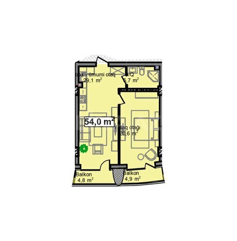 Satılır 2 otaqlı yeni tikili 63.7 m², Nardaran q., photo 8 from 9