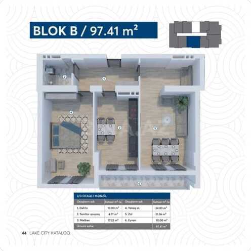 Satılır 2 otaqlı yeni tikili 97.4 m², Koroğlu m., photo 6 from 14