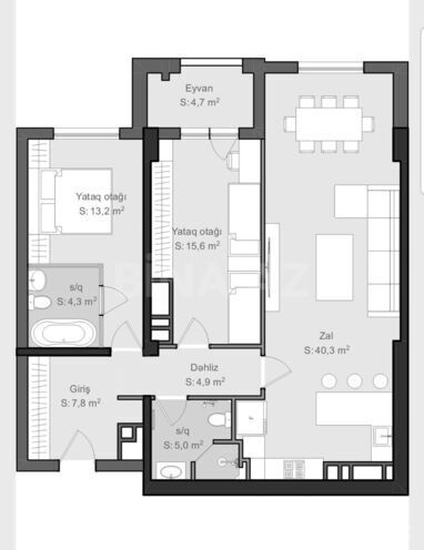Продаётся 3-комн. новостройка 106 м², Наримановский  р., photo 5 from 7