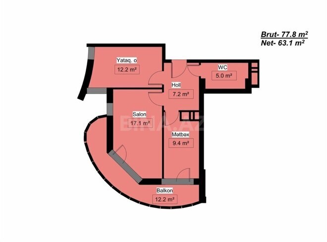 Satılır 2 otaqlı yeni tikili 77.8 m², Lökbatan q., photo 7 from 9