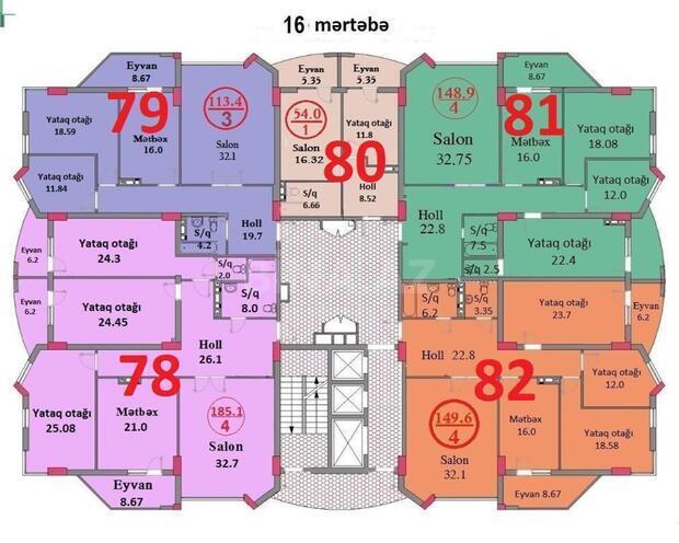 Продаётся 3-комн. новостройка 113 м², Насиминский  р., photo 3 from 21