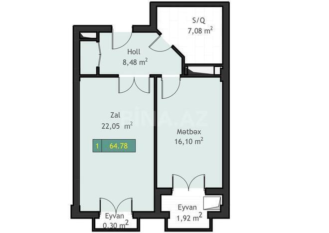 Продаётся 2-комн. новостройка 65 м², м. Дернегюль, photo 26 from 28
