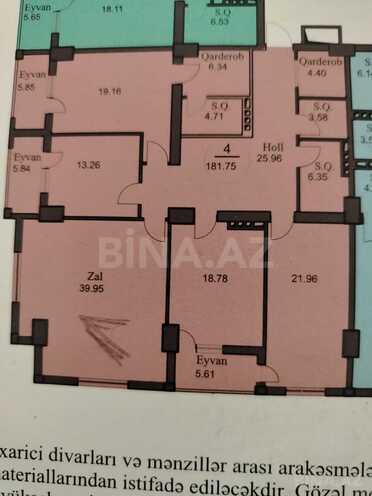 Satılır 4 otaqlı yeni tikili 181 m², Nəriman Nərimanov m., photo 16 from 20