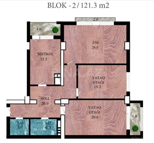 Satılır 3 otaqlı yeni tikili 96 m², 28 May m., photo 10 from 11
