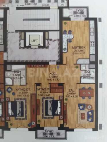 Satılır 3 otaqlı yeni tikili 128 m², Ağ şəhər q., photo 9 from 14