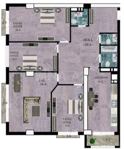 Satılır 4 otaqlı yeni tikili 149 m², 28 May m., photo 9 from 10