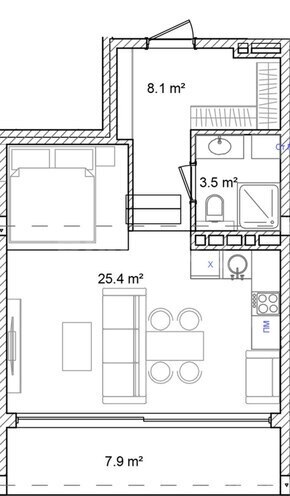 Satılır 1 otaqlı yeni tikili 52.2 m², Nardaran q., photo 9 from 10