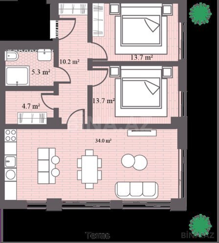 Продаётся 3-комн. новостройка 133.7 м², пос. Sea Breeze, photo 9 from 10