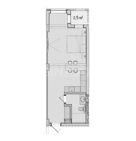Satılır 1 otaqlı yeni tikili 50.8 m², Sea Breeze q., photo 8 from 9
