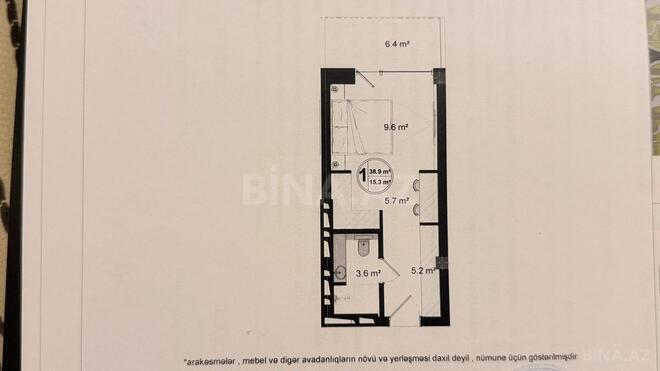 Satılır 1 otaqlı yeni tikili 38.9 m², Sea Breeze q., photo 3 from 9