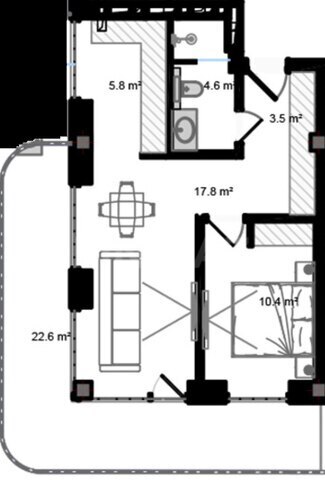 Satılır 2 otaqlı yeni tikili 78.3 m², Sea Breeze q., photo 8 from 9