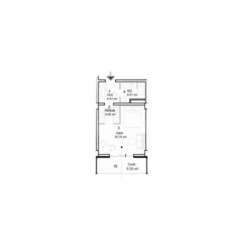 Satılır 1 otaqlı yeni tikili 45.8 m², Nardaran q., photo 9 from 10
