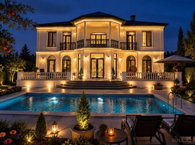 İcarəyə verilir 5 otaqlı həyət evi/bağ evi 400 m², Mərdəkan q., photo 1 from 31