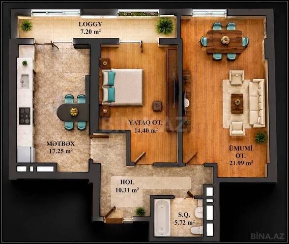 Satılır 2 otaqlı yeni tikili 77 m², Xətai r., photo 3 from 7