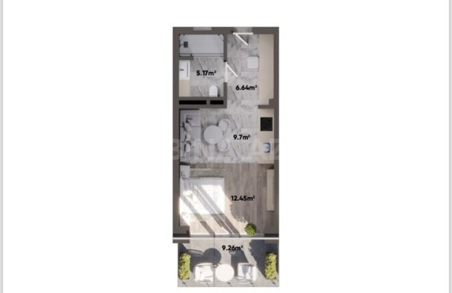 Satılır 1 otaqlı yeni tikili 51.4 m², Nardaran q., photo 5 from 6