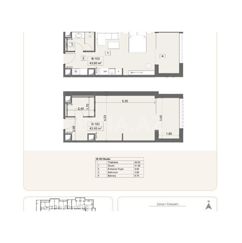 Satılır 1 otaqlı yeni tikili 43.9 m², Nardaran q., photo 9 from 10