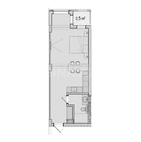Satılır 1 otaqlı yeni tikili 50.8 m², Sea Breeze q., photo 8 from 9