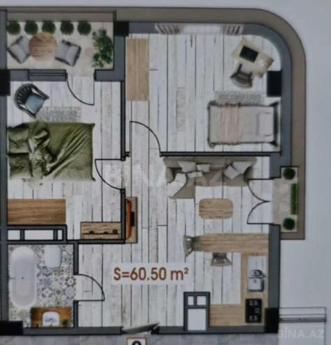 Продаётся 3-комн. новостройка 61 м², пос. Бакиханова, photo 3 from 6