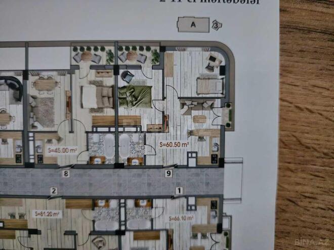 Продаётся 3-комн. новостройка 61 м², пос. Бакиханова, photo 4 from 6