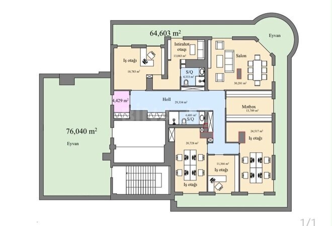 Satılır 4 otaqlı yeni tikili 149 m², 7-ci mikrorayon q., photo 3 from 9