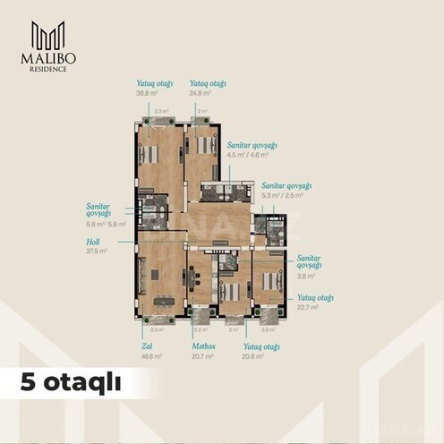Satılır 5 otaqlı yeni tikili 268 m², Sahil m., photo 5 from 27
