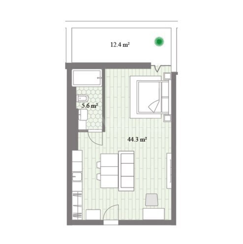 Satılır 1 otaqlı yeni tikili 71.7 m², Nardaran q., photo 10 from 11