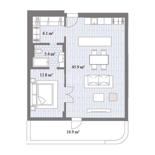 Satılır 2 otaqlı yeni tikili 102.2 m², Sea Breeze q., photo 9 from 10