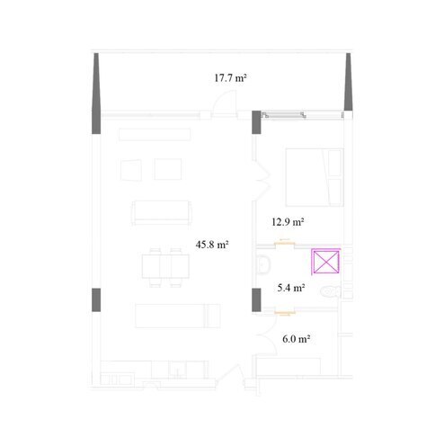 Satılır 2 otaqlı yeni tikili 100.9 m², Sea Breeze q., photo 9 from 10