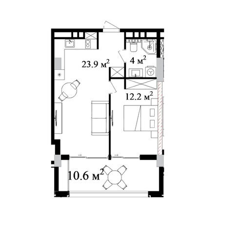 Satılır 2 otaqlı yeni tikili 61.8 m², Nardaran q., photo 7 from 8