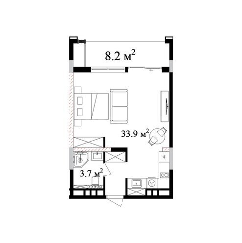 Satılır 1 otaqlı yeni tikili 55.5 m², Nardaran q., photo 7 from 8